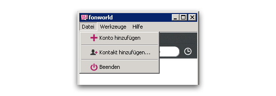 Konto hinzufgen